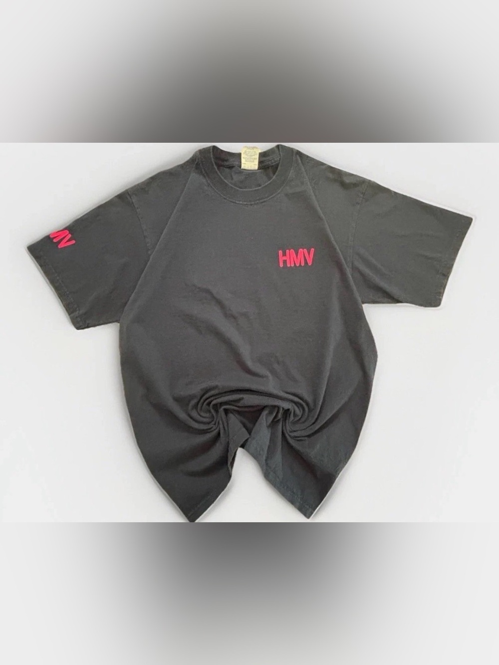 Vintage HMV T-Shirt Large 90s Y2K Vintage Music CDs Staff Retail Uniform Rare